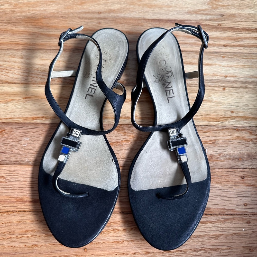 Chanel T-String Sandals